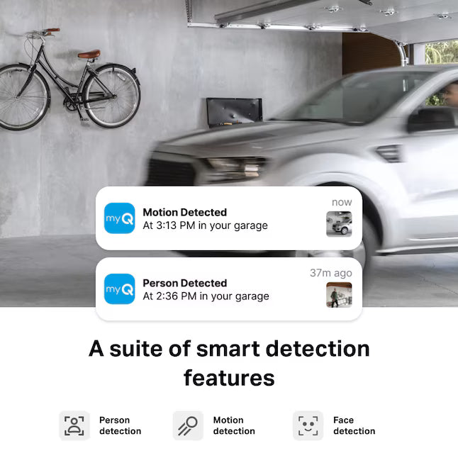 Chamberlain myQ Smart Indoor/Outdoor 1-Channel 1-Camera 1080P Plug-in Garage No Internal Memory Internet Cloud-based Security Camera System
