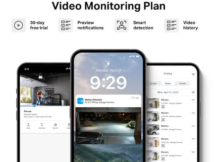 Chamberlain myQ Smart Indoor/Outdoor 1-Channel 1-Camera 1080P Plug-in Garage No Internal Memory Internet Cloud-based Security Camera System