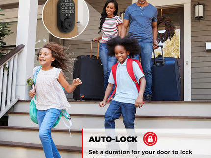 Kwikset Halo Keypad Matte Black Smart Wi-Fi and Keypad Electronic Deadbolt Lock ft. SmartKey Security