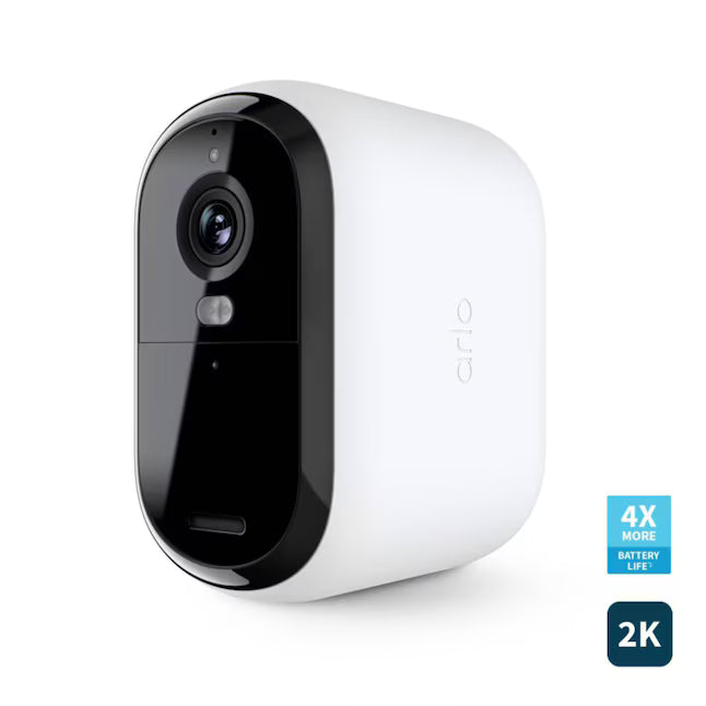 Arlo Essential XL Outdoor Camera 2K (2nd Generation) Indoor/Outdoor 1-Camera Battery-operated Spotlight Security Camera System