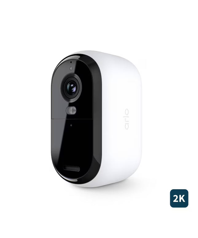 Arlo Essential Outdoor Camera (2nd Generation) Indoor/Outdoor 1-Channel 1-Camera 2K Battery-operated Spotlight Security Camera System