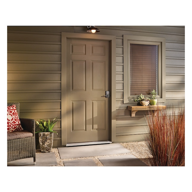 Schlage Touch Century-Latitude Matte Black Touchscreen Keypad Electronic Handle Lock