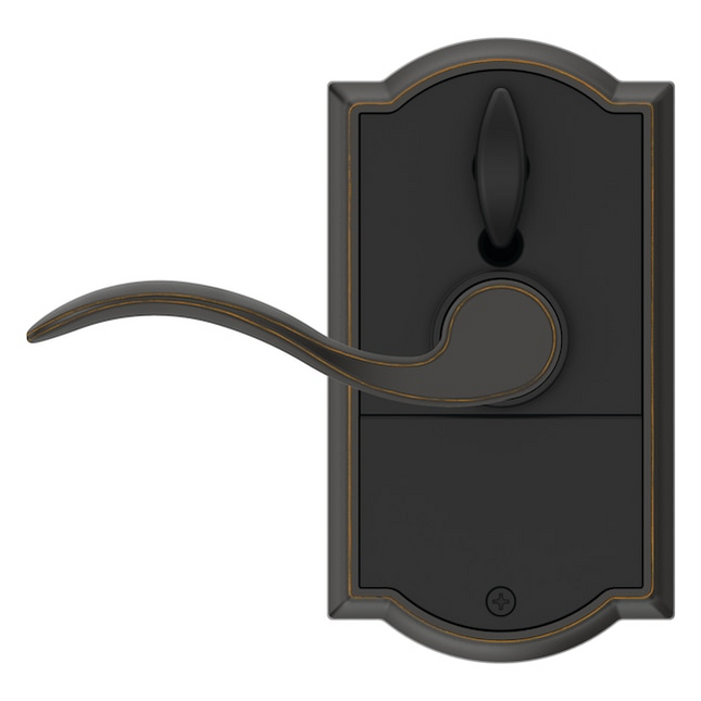 Schlage Touch Camelot-Accent Aged Bronze Touchscreen Keypad Electronic Handle Lock