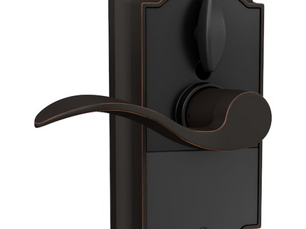 Schlage Touch Camelot-Accent Aged Bronze Touchscreen Keypad Electronic Handle Lock