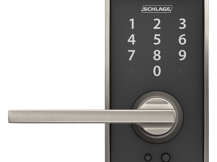 Schlage Touch Century-Latitude Satin Nickel Touchscreen Keypad Electronic Handle Lock