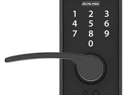 Schlage Touch Century-Merano Matte Black Touchscreen Keypad Electronic Handle Lock