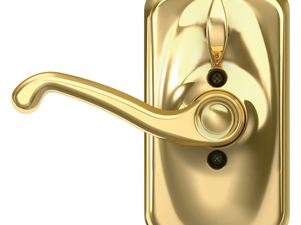 Schlage Plymouth Bright Brass Keypad Electronic Handle Lock