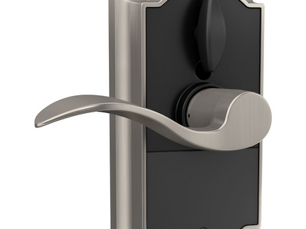 Schlage Touch Camelot-Accent Satin Nickel Touchscreen Keypad Electronic Handle Lock