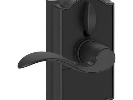 Schlage Touch Camelot-Accent Matte Black Touchscreen Keypad Electronic Handle Lock