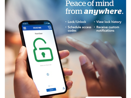 Schlage Encode Camelot Satin Nickel Smart Wi-Fi and Bluetooth Touchscreen Keypad Electronic Deadbolt Lock