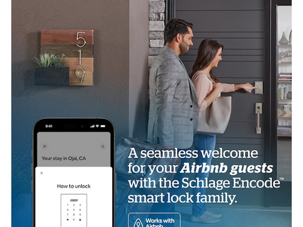 Schlage Encode Plus Century Matte Black Smart Wi-Fi and Bluetooth Touchscreen Keypad Electronic Deadbolt Lock