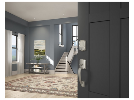 Schlage Encode Greenwich Satin Nickel Smart Wi-Fi and Bluetooth Touchscreen Keypad Electronic Deadbolt Lock