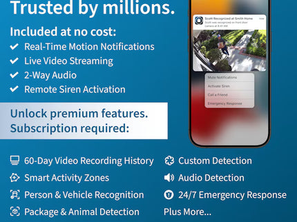 Arlo Essential XL Outdoor Camera 2K (2nd Generation) Indoor/Outdoor 1-Camera Battery-operated Spotlight Security Camera System