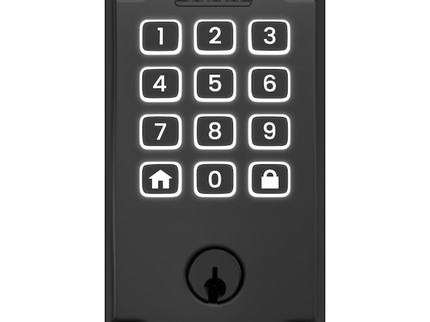 Schlage Arrive Camelot Matte Black Smart Wi-Fi and Bluetooth Keypad Electronic Deadbolt Lock