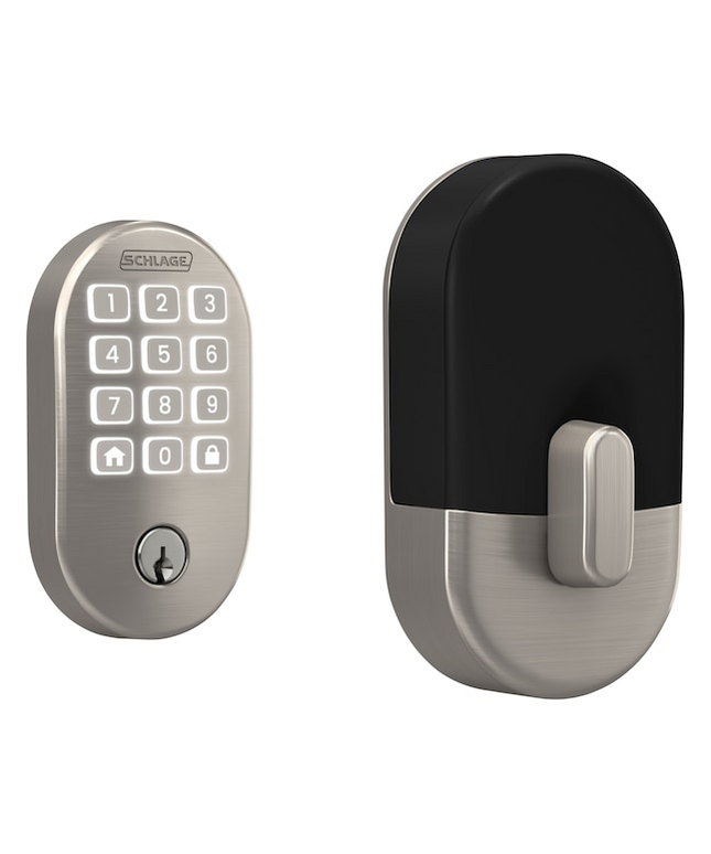 Schlage Arrive Remsen Satin Nickel Smart Wi-Fi and Bluetooth Keypad Electronic Deadbolt Lock