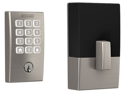 Schlage Arrive Century Satin Nickel Smart Wi-Fi and Bluetooth Keypad Electronic Deadbolt Lock