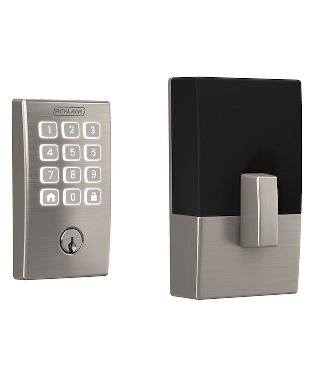 Schlage Arrive Century Satin Nickel Smart Wi-Fi and Bluetooth Keypad Electronic Deadbolt Lock