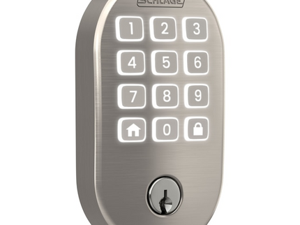 Schlage Arrive Remsen Satin Nickel Smart Wi-Fi and Bluetooth Keypad Electronic Deadbolt Lock