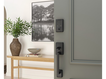 Schlage Arrive Century Matte Black Smart Wi-Fi and Bluetooth Keypad Electronic Deadbolt Lock