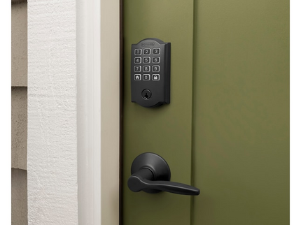 Schlage Arrive Camelot Matte Black Smart Wi-Fi and Bluetooth Keypad Electronic Deadbolt Lock