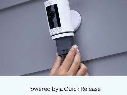 Ring Outdoor Cam (Stick Up Cam) Battery Smart Security Wifi Video Camera with 2-Way Talk, Night Vision, White
