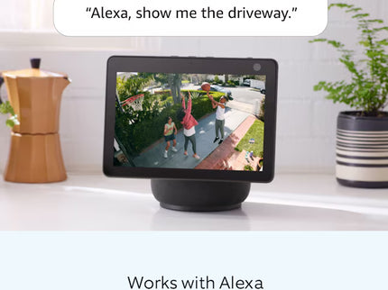 Ring Outdoor Cam (Stick Up Cam) Battery Smart Security Wifi Video Camera with 2-Way Talk, Night Vision, White