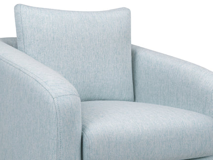 M30703HBLLF,DaVinci,Nina Kids Chair in Heathered Blue with Light Wood Feet