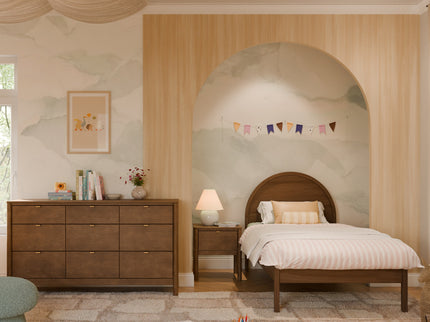 M25969NL,Babyletto Kids,Bondi Twin Bed in Natural Walnut