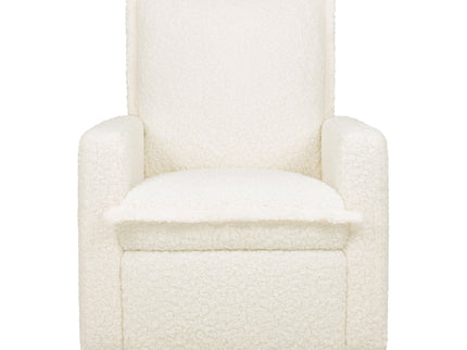 M20977CMSG,Babyletto,Cali Flange Gliding Swivel Recliner in Cream Shearling