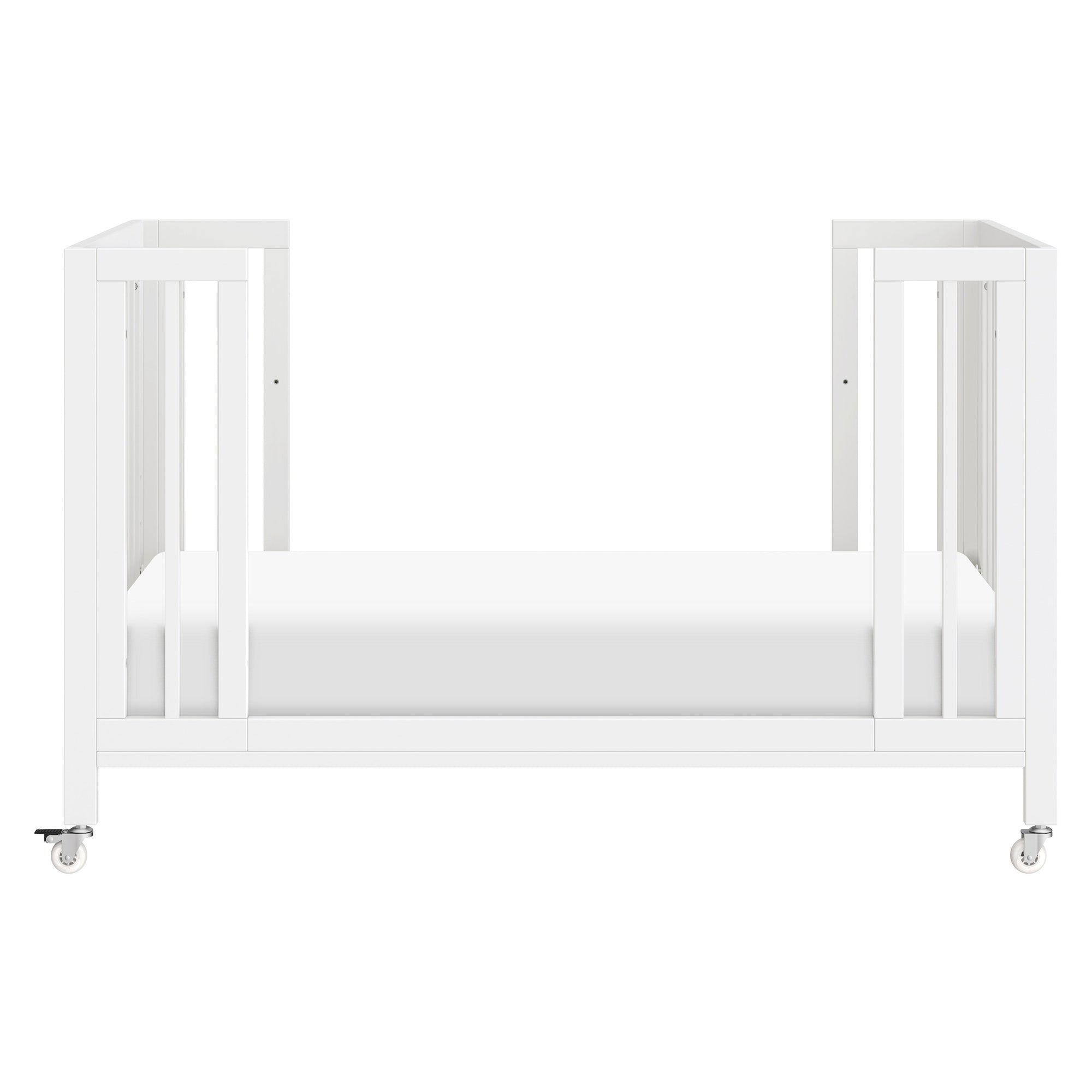 M30880W,Babyletto,Rolli 9-in-1 Convertible All-Stages« Crib w/ Bassinet & Toddler Bed Kits in White