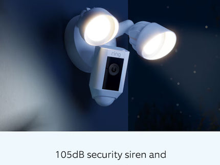 Ring Floodlight Cam Wired Plus - Smart Security Video Camera with 2 Motion-Activated LED Floodlights, 2-Way Talk, Color Night Vision, Black