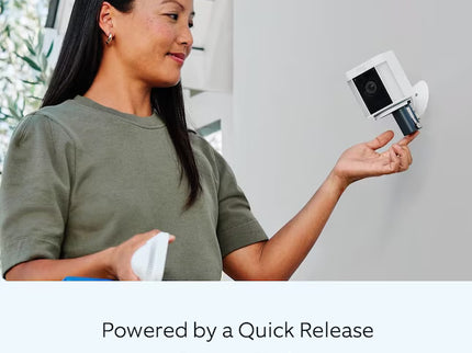 Ring Spotlight Cam Plus, Battery-operated - Smart Security Video Camera with 2 Motion-Activated LED Spotlights, 2-Way Talk, Color Night Vision, White