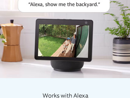 Ring Spotlight Cam Plus, Plug-In - Smart Security Video Camera with 2 Motion-Activated LED Spotlights, 2-Way Talk, Color Night Vision, White