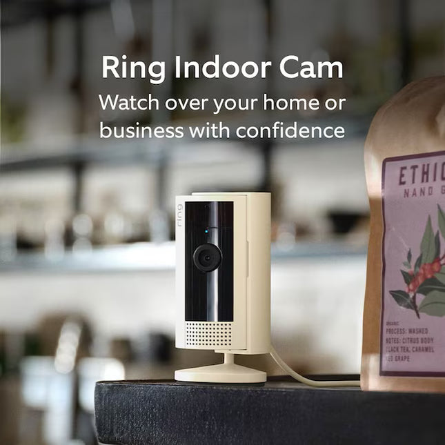 Ring Indoor Cam (2nd Gen) - Plug-In Smart Security Wifi Video Camera, with Included Privacy Cover, Night Vision, Starlight