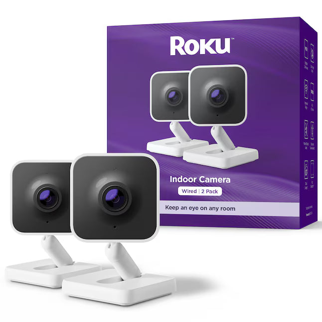 Roku INDOOR CAMERA PLUGIN 2PK WHITE