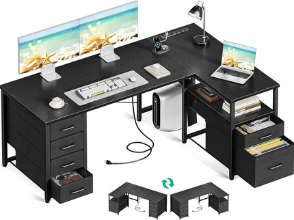 Coleshome L-Shaped Desk
