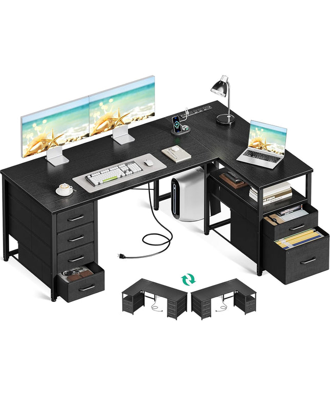 Coleshome L-Shaped Desk