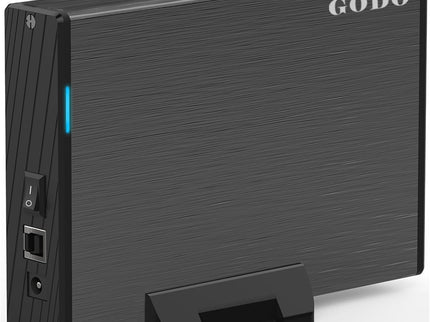 GODO USB 3.0 to 3.5 Inch Hard Drive Enclosure, Vertical External Hard Drive
