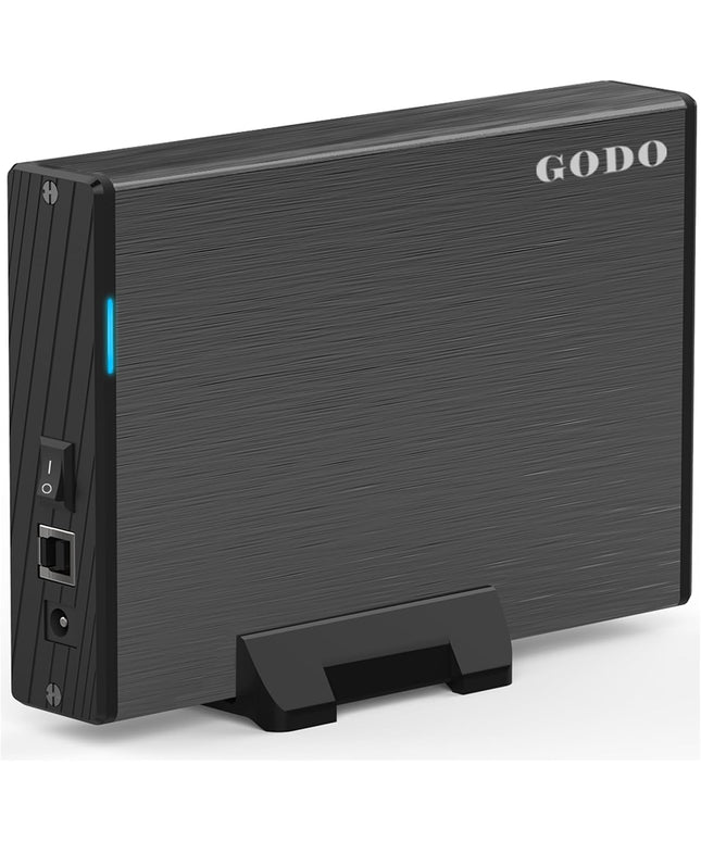 GODO USB 3.0 to 3.5 Inch Hard Drive Enclosure, Vertical External Hard Drive