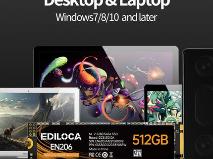 EN206 512GB 3D NAND TLC M.2 SSD