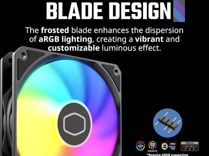 Cooler Master MF120 Lite 120mm 3-Pack Case Fans – aRGB