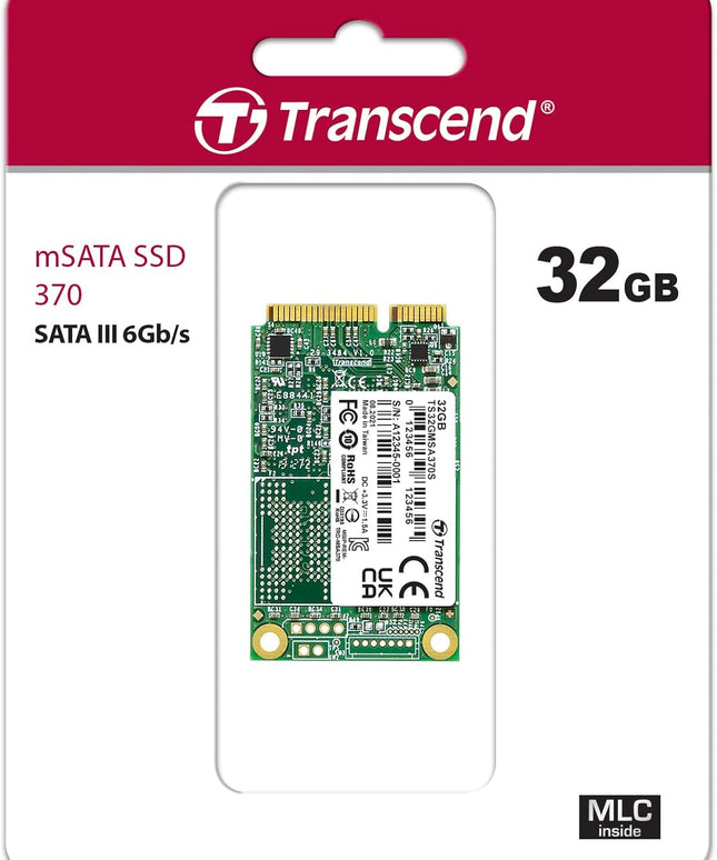 Transcend 32GB SATA III 6G/s mSATA SSD
