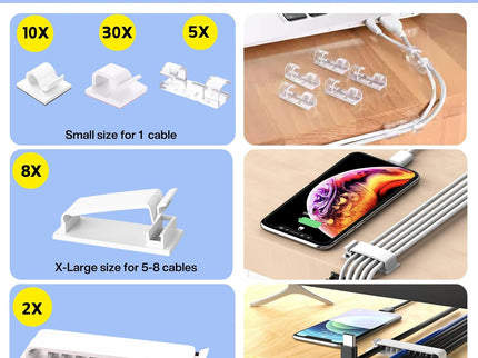 [313Pcs] Cable Management Kit
