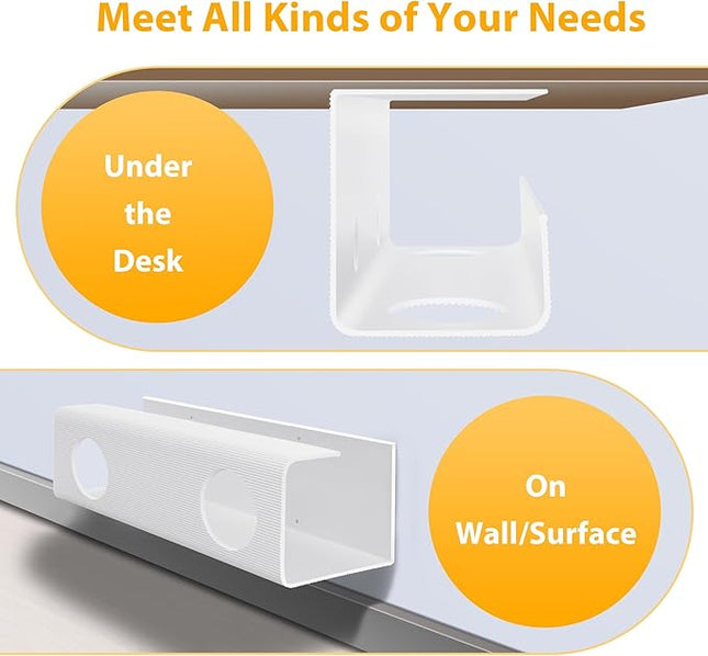 ZhiYo 2-Pack Large Cable Management Tray