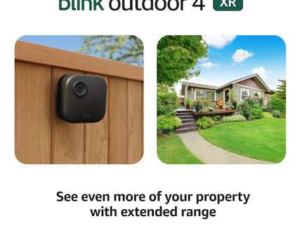 Blink Outdoor 4 XR - Wireless security camera with extended range, go up to 400 feet from your home, Sync Module XR included - 2 camera system