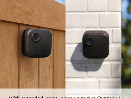 Blink Outdoor 4 XR - Wireless security camera with extended range, go up to 400 feet from your home, Sync Module XR included - 2 camera system