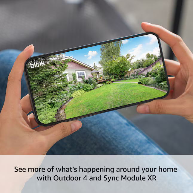 Blink Outdoor 4 XR - Wireless security camera with extended range, go up to 400 feet from your home, Sync Module XR included - 2 camera system