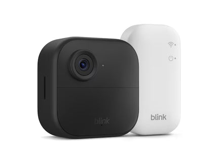 Blink Outdoor 4 - Wireless smart security camera, two-year battery life, 1080p HD day and infrared night live view, two-way talk, Sync Module Core included - 1 camera system