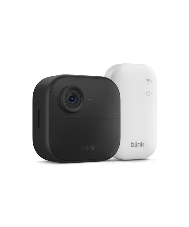 Blink Outdoor 4 - Wireless smart security camera, two-year battery life, 1080p HD day and infrared night live view, two-way talk, Sync Module Core included - 1 camera system