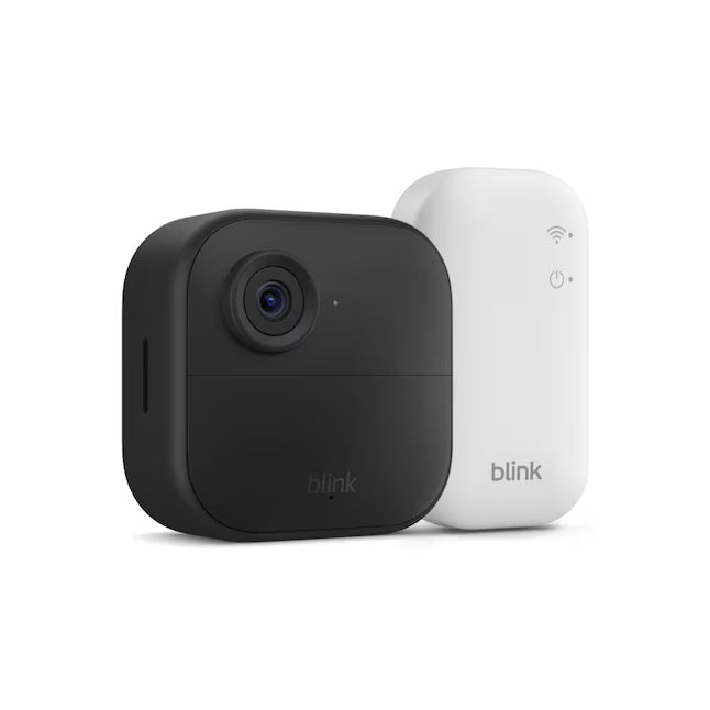 Blink Outdoor 4 - Wireless smart security camera, two-year battery life, 1080p HD day and infrared night live view, two-way talk, Sync Module Core included - 1 camera system
